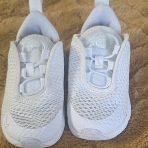 Nike Kids Air Max White Mesh Sneakers